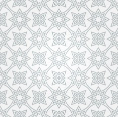 Seamless abstract white pattern with gray fancy ornament Vector illustration