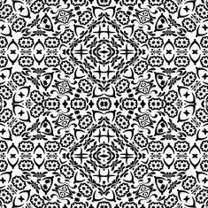 Abstract seamless outline pattern N33