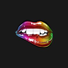 Mouth pop art vector
