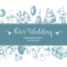 Wedding sketch background