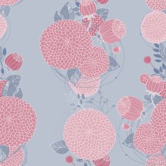 Seamless texture with asters N10