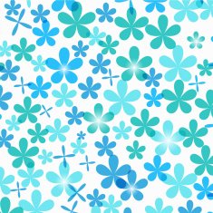 Floral blue design background texture