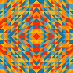 Colorful trianglulation pattern N8