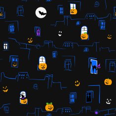 Seamless Halloween pattern N21