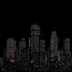 City Skyscraper Vector Pattern