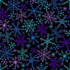 Seamless vector pattern with snowflakes