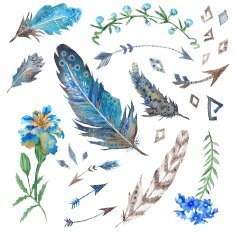 Tribal Forest Design Elements Set