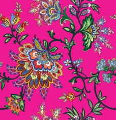 Seamless Pattern with floral ornament N17