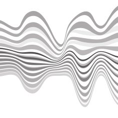 mobious optical art wave vector background black and white N6