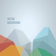 Low poly vector background Colorful polygonal 3d transparent shapes for