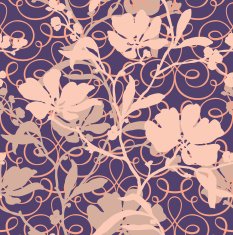 Seamless Pattern with floral ornament N21