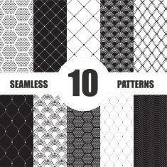 pattern dots collection Geometric vector set background