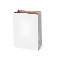 Vector white paper bag