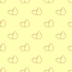 Seamless pattern with eggs