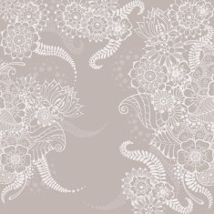 Mehndy flowers card N3