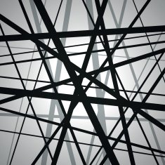 Vector lines black abstract background