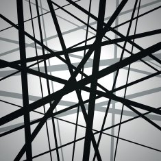 Vector lines black abstract background N2