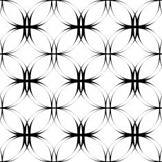 Black and white seamless pattern abstract background N48