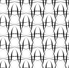 Black and white seamless pattern wave line style N2