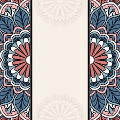 Floral oriental pattern N17