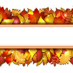seamless with autumn leaves