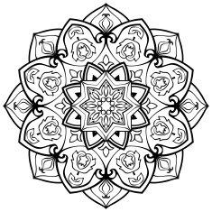 Template for mehendi