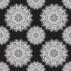 Vector abstract snowflake pattern
