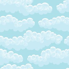 Clouds in the sky (vector background) N2