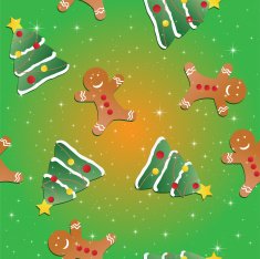New year seamless pattern Endless Christmas template N13