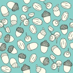 Acorn Seamless Pattern N2
