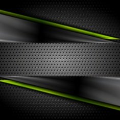 Tech dark glossy background with perforated metal texture