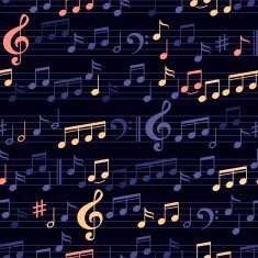 music seamless pattern N16