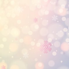 Abstract winter light colors snowflakes background