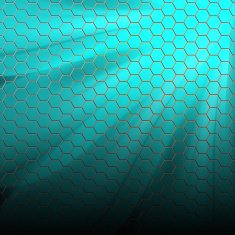 Blue pattern with hexagons