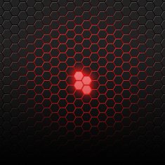 Red pattern with hexagons N3