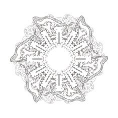 exquisite mandala pattern design N10
