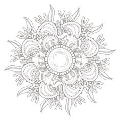 exquisite mandala pattern design N12