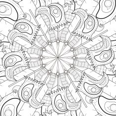 exquisite mandala pattern design N13