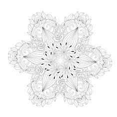 exquisite mandala pattern design N16