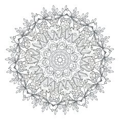 exquisite mandala pattern design N17