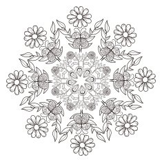 exquisite mandala pattern design N19