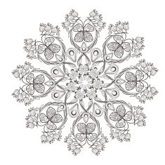 exquisite mandala pattern design N20