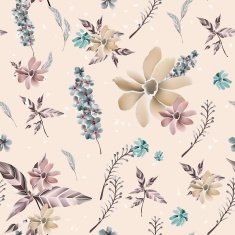 romantic floral seamless background design N2