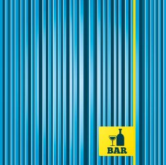 Bar or Pub sign icon Wine bottle and Glass