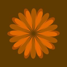 abstract brown flower pattern for design