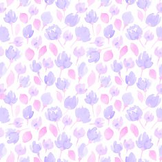 floral watercolor pattern vector background for your design