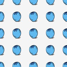 seamless pattern with blueberry-1