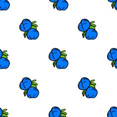 seamless pattern with berry-2