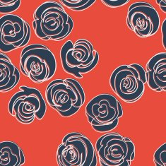 floral seamless pattern with roses Vector illustration for your design N2