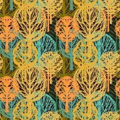 Seamless pattern with trees N13